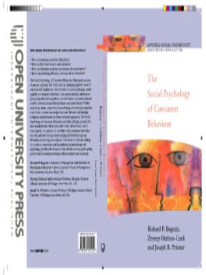 cover image of The Social Psychology of Consumer Behaviour